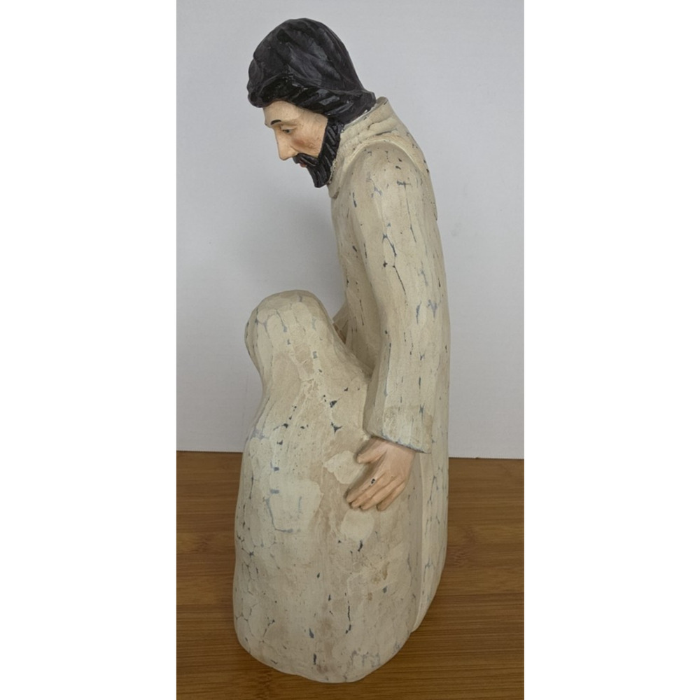 Holy Family‎ 12 Inch Resin Statue Figure Nativity Baby Jesus Mary Joseph Vintage - Picture 7 of 12